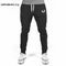 2017 High Quality Jogger Pants Men Fitness Bodybuilding Gyms Pants For Runners Brand Clothing Autumn Sweat Trousers Britches-Black-M-JadeMoghul Inc.