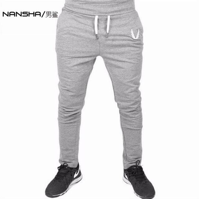2017 High Quality Jogger Pants Men Fitness Bodybuilding Gyms Pants For Runners Brand Clothing Autumn Sweat Trousers Britches-Gray-M-JadeMoghul Inc.