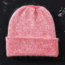 2017 New Winter Hat for Women Rabbit Cashmere Knitted Beanies Thick Warm Vogue Ladies Wool Angora Hat Female Beanie Hats AExp
