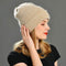 2017 New Winter Hat for Women Rabbit Cashmere Knitted Beanies Thick Warm Vogue Ladies Wool Angora Hat Female Beanie Hats AExp