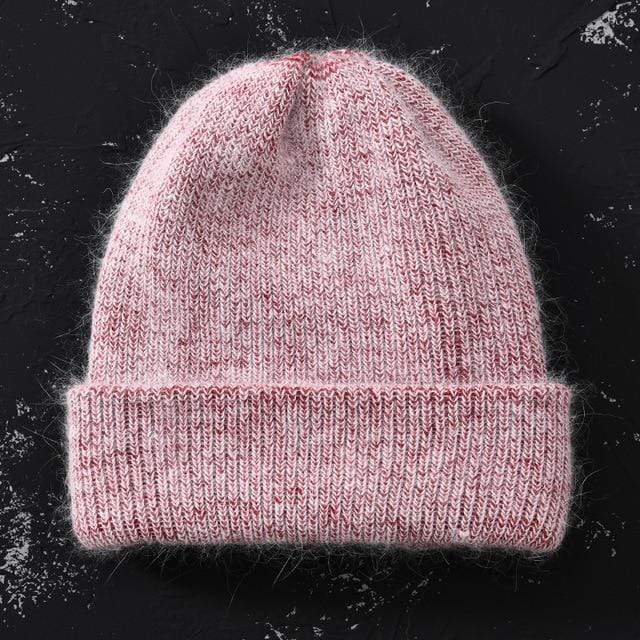 2017 New Winter Hat for Women Rabbit Cashmere Knitted Beanies Thick Warm Vogue Ladies Wool Angora Hat Female Beanie Hats AExp