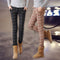 2017 winter OL office work wear femme Plaid pants women warm plus thick with velvet skinny slim pencil pants female trousers-1-S-JadeMoghul Inc.