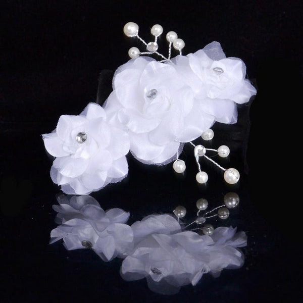 Classic Style New Bride Pure White Hair Decoration
