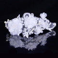 Fashion Lady Wedding Jewelry Pure White Flower Hair Decoration