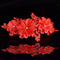 Handmade Lace Flower Joyous Red Wedding Dress Hair Jewelry