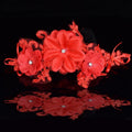 Fashion Bride Wedding Decoration Red Headdress Flower