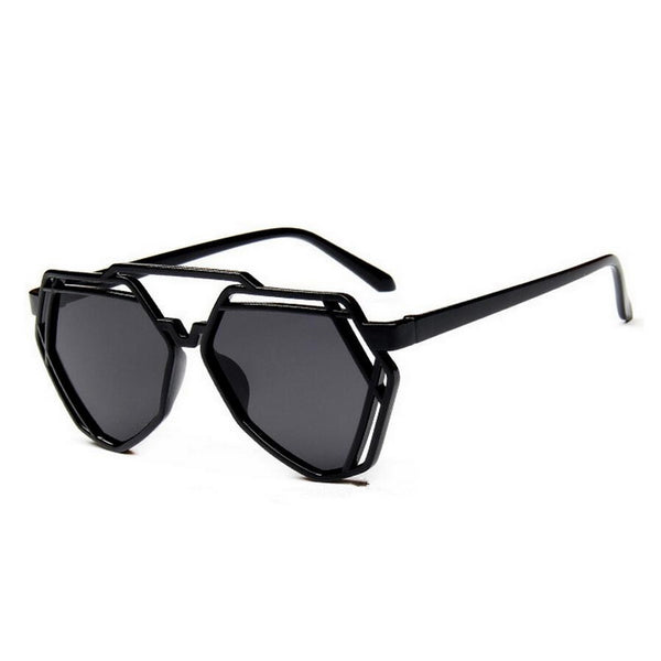 Creative Design Women Vintage Style Geometric Shape Sunglasses
