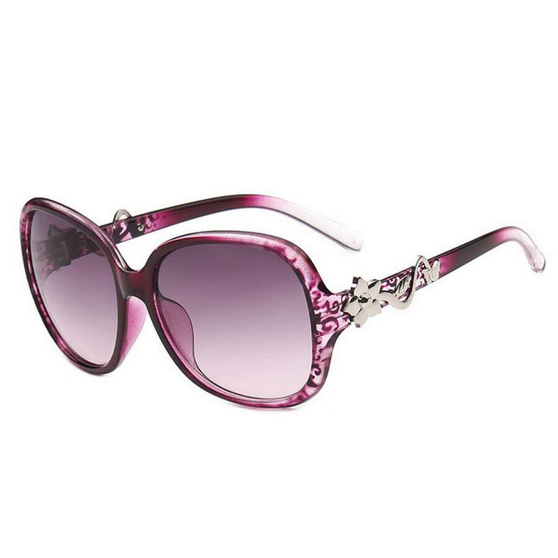 Fashion Women Trendy Design Rose Decoration Sunglasses