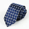 Business Men 7cm Stripe Plaid Jacquard Polyester Neck Tie
