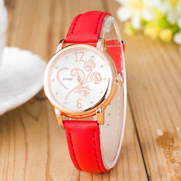 Fashion School Girl Hot-Selling Fluorescence Color PU Watch