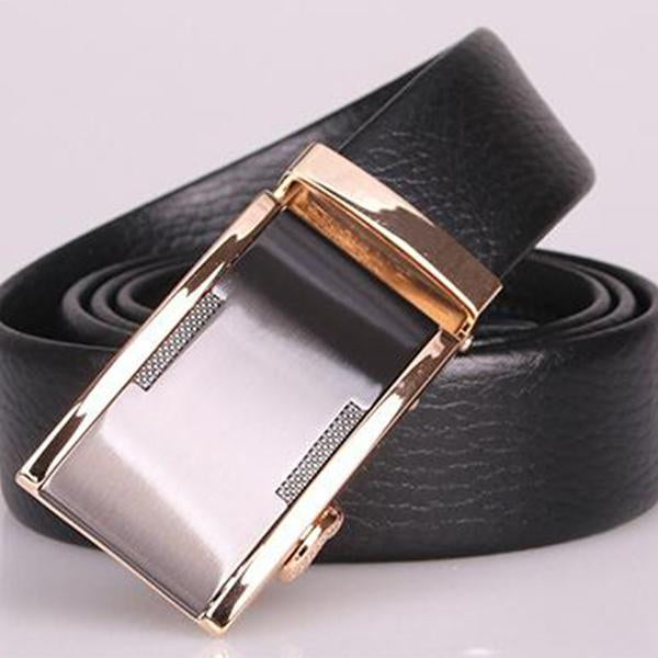 Hot Sale Fashion Men High Quality Leather Automatic Buckle Business Belt