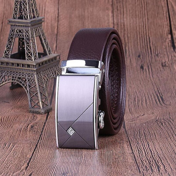 Hot Sale Fashion Men Automatic Buckle High Quality Simple Design Business Belt