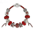 Fashion Christmas Santa Claus DIY Glass Beads Bracelet