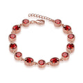 Graceful Women Luxury Red Resin Decoration Bracelet