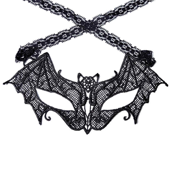 Black Bat Shape Lace Sexy Lady Patry Dance Mask