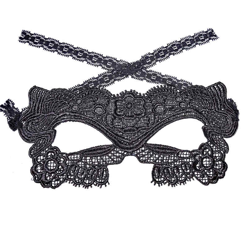 Sexy Lady Black Lace Cat Mask Masquerade Accessories
