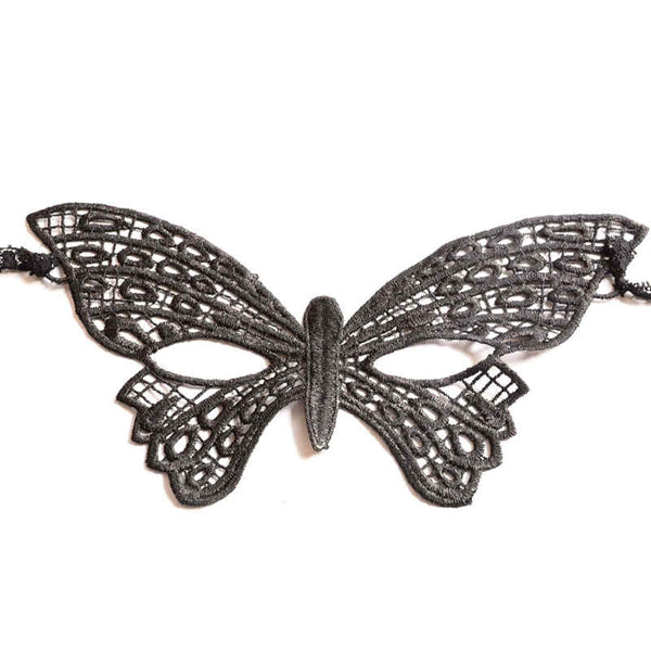 Black Butterfly Shape Hollow Lace Party Dance Masquerade Mask