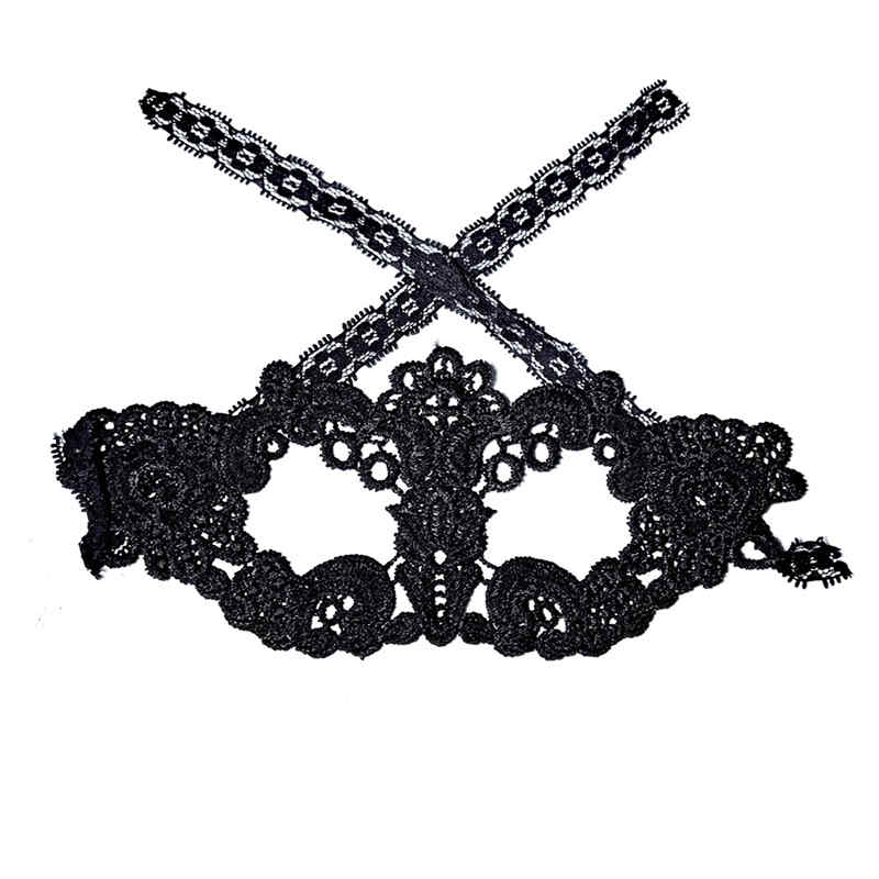 New Fashion Black Hollow Lace Mask Masquerade Party Jewelry