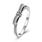 Bow Tie Shape Elegant Design Sterling Silver Zircon Ring