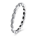 Geometric Shape Hot Sale Women Jewelry Sterling Silver Ring
