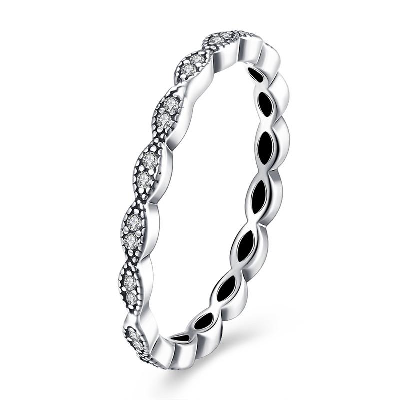 Geometric Shape Hot Sale Women Jewelry Sterling Silver Ring