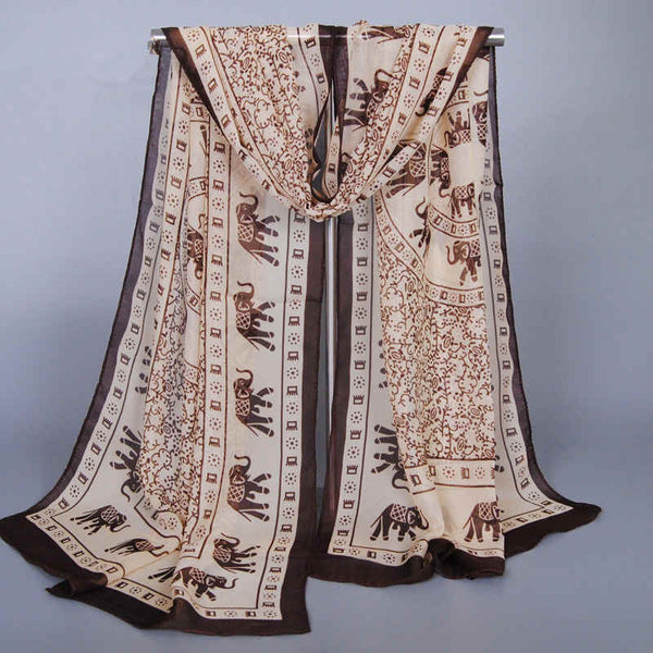 New Fashion Ethnic Style Elephant Pattern Scarf Shawl For Women
