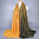 Elegant Style Double Color Leopard Printed Winter Shawl Scarf