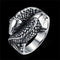 Men Party Punk Style Carp Shape Stainless Steel Ring