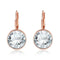 Lady Simple Round Shiny Zircon Decoration Alloy Clip Earrings