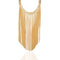 Fashion Multilayer Metal Chain Long Tassel Necklace
