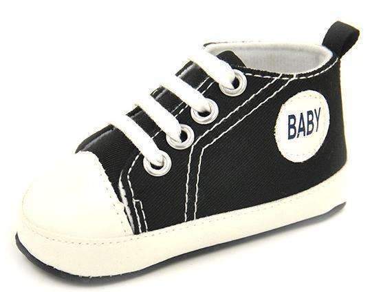 2017New Spring Style Baby First Walkers Newbor Baby Boy And Girl Sneakers Canvas Shoes Infantil Soft Bottom Kids Shoes 8 Colors-Black-1-JadeMoghul Inc.