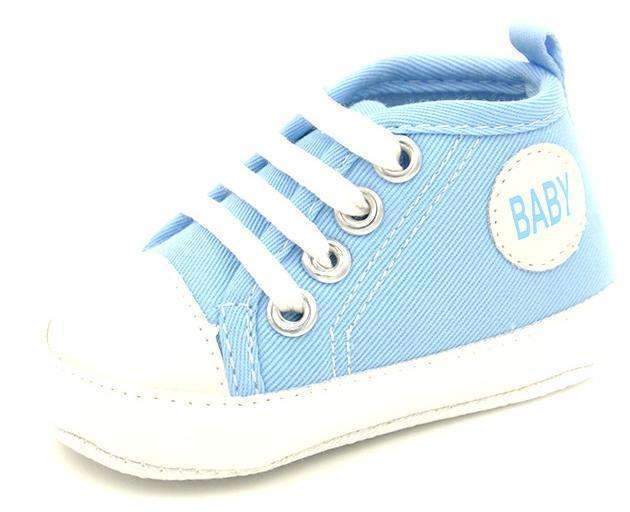 2017New Spring Style Baby First Walkers Newbor Baby Boy And Girl Sneakers Canvas Shoes Infantil Soft Bottom Kids Shoes 8 Colors-Sky Blue-1-JadeMoghul Inc.