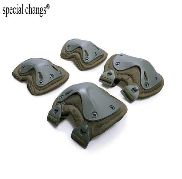2017new Tactical paintball protection , knee pads & elbow pads set Free shipping-Green-JadeMoghul Inc.
