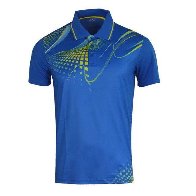 2018 Badminton Shirt Couples Unisex Shirts Table Tennis tshirt Plus Size Breathable Quick Dry Woman men T-shirt ping pong Jersey-blue-4XL-JadeMoghul Inc.