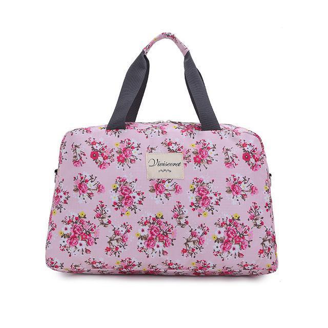 2018 Hot Women Lady Large Capacity Floral Duffel Totes Sport Bag Multifunction Portable Sports Travel Luggage Gym Fitness Bag-Large Rose-JadeMoghul Inc.