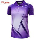 2018 Male female Table Tennis Jerseys , Polyester Turn-down collar tennis clothes, badminton Jerseys , pingpong sports Uniforms-Women Purple-4XL-JadeMoghul Inc.