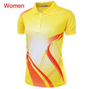 2018 Male female Table Tennis Jerseys , Polyester Turn-down collar tennis clothes, badminton Jerseys , pingpong sports Uniforms-Women Yellow-4XL-JadeMoghul Inc.