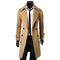 2018 New Arrivals Autumn Winter Trench Coat Men Brand Clothing Cool Mens Long Coat Top Quality Cotton Male Overcoat M-3XL T7-Black-L-China-JadeMoghul Inc.