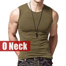 2018 New Arrivals Men gyms Summer Tank Top Bodybuilding Sleeveless Brand Casual Shirts men's hot selling gyms vest tank top 2XL-O neck Army-S-JadeMoghul Inc.