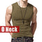 2018 New Arrivals Men gyms Summer Tank Top Bodybuilding Sleeveless Brand Casual Shirts men's hot selling gyms vest tank top 2XL-O neck Army-S-JadeMoghul Inc.