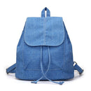 2018 New Denim Canvas Women Backpack Drawstring School Bags For Teenagers Girls Small Backpack Female Rucksack Mochilas Feminina-Sky Blue-JadeMoghul Inc.