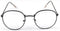 2018 New Designer Woman Glasses Optical Frames Metal Round Glasses Frame Clear lens Eyeware Black Silver Gold Eye Glass-black-JadeMoghul Inc.