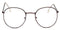 2018 New Designer Woman Glasses Optical Frames Metal Round Glasses Frame Clear lens Eyeware Black Silver Gold Eye Glass-coffee-JadeMoghul Inc.