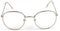 2018 New Designer Woman Glasses Optical Frames Metal Round Glasses Frame Clear lens Eyeware Black Silver Gold Eye Glass-silver-JadeMoghul Inc.
