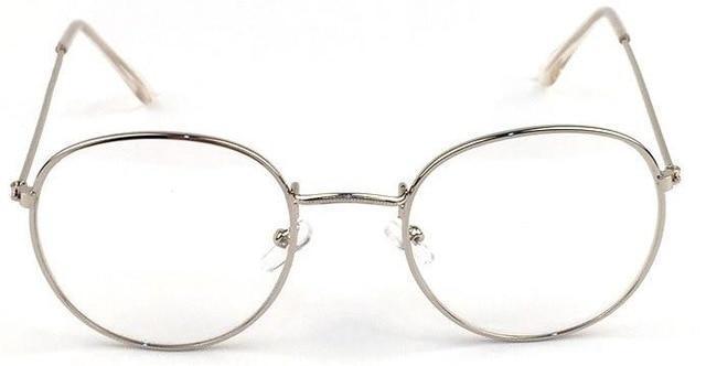 2018 New Designer Woman Glasses Optical Frames Metal Round Glasses Frame Clear lens Eyeware Black Silver Gold Eye Glass-silver-JadeMoghul Inc.