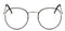 2018 New Designer Woman Glasses Optical Frames Metal Round Glasses Frame Clear lens Eyeware Black Silver Gold Eye Glass-silverblack-JadeMoghul Inc.