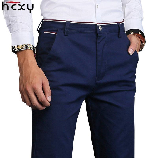 2018 new fashion Mens Casual Pants high quality Brand Work Pants male Clothing Cotton Formal Trousers men size 36 38-sky blue-28-JadeMoghul Inc.