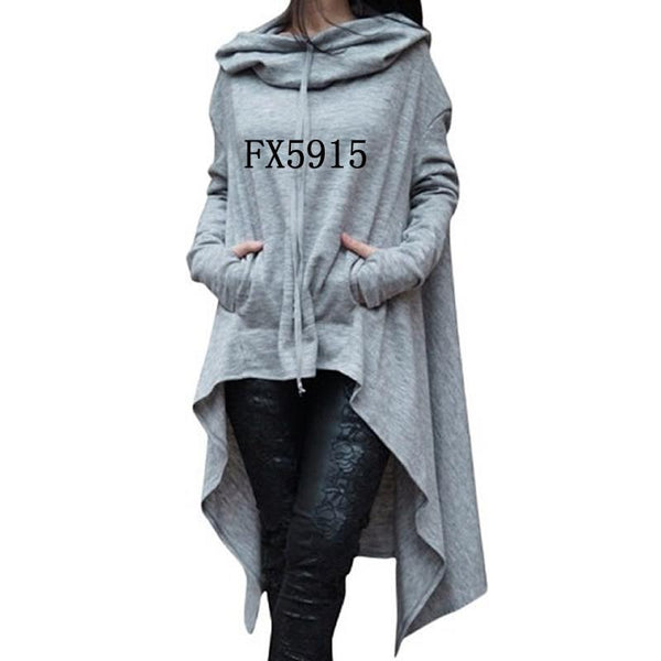2018 New Fashion Sweatshirts Tops Kawaii Hoodies Hoody Thick Corduroy Cute And For Women Autumn-Black-XXL-JadeMoghul Inc.