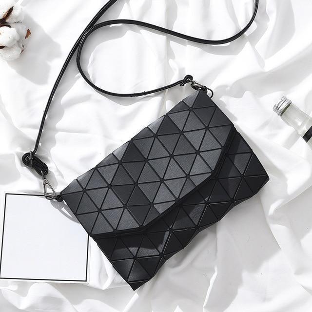 2018 New Luminous Shoulder Bags Women Evening Bag Female Casual Clutch Bao Bag Handbag Fashion Geometric Bao Messenger Bags-black-JadeMoghul Inc.