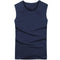 2018 Summer Men's fashion Tank Tops O neck sleeveless vest Male 100% cotton Fitness Vests Man Korean slim tee shirts Asian S-XXL-O neck Blue-S-JadeMoghul Inc.